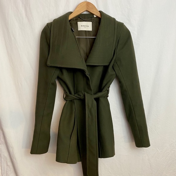 Aritzia Jackets & Blazers - Green Babaton Wool Coat